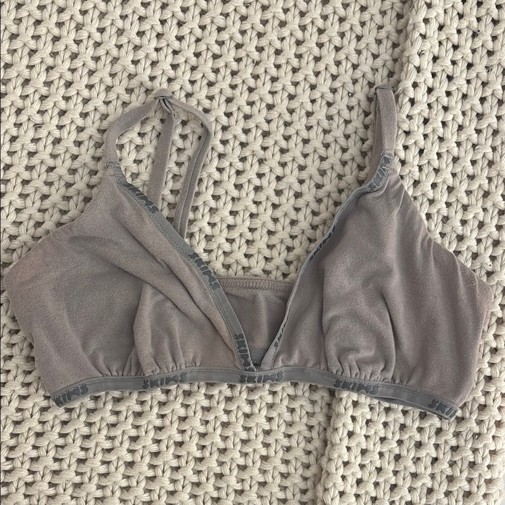Skims Cotton Logo Bralette